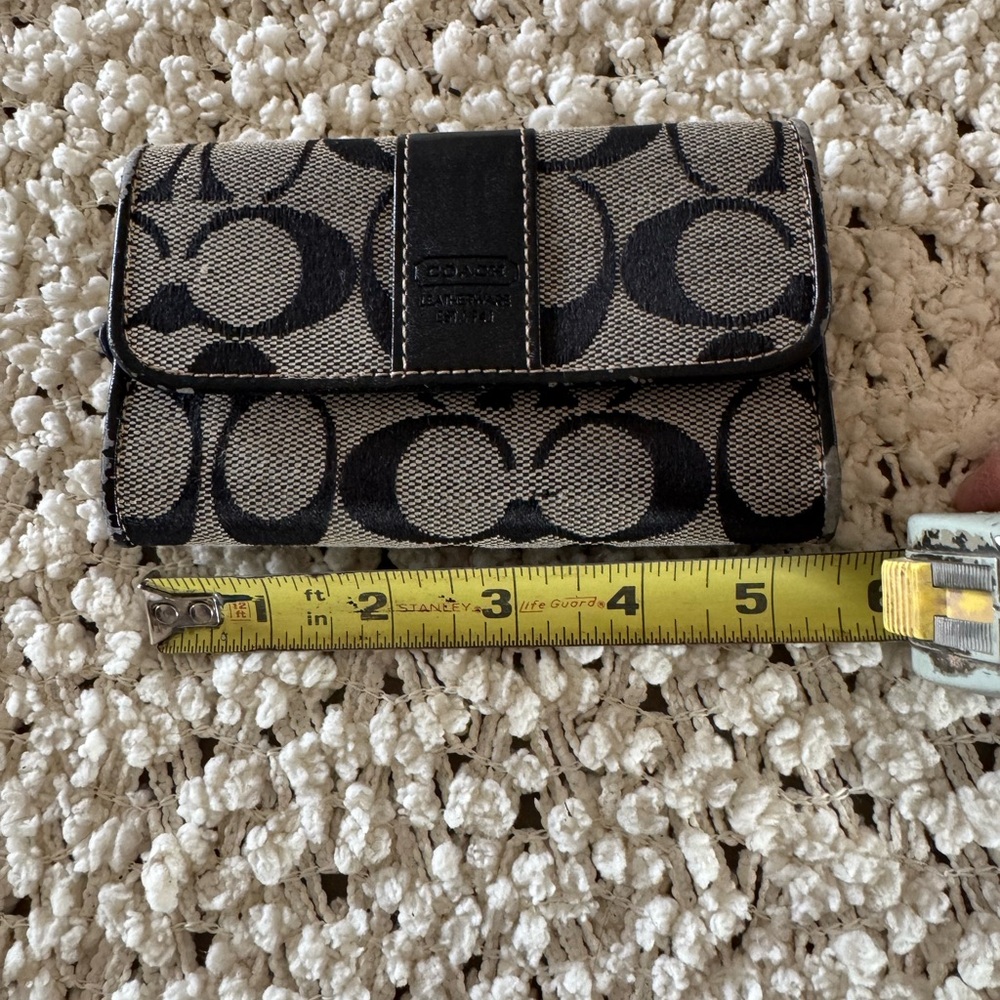 Monogram Black and Gray Wallet Wanna be a Coach